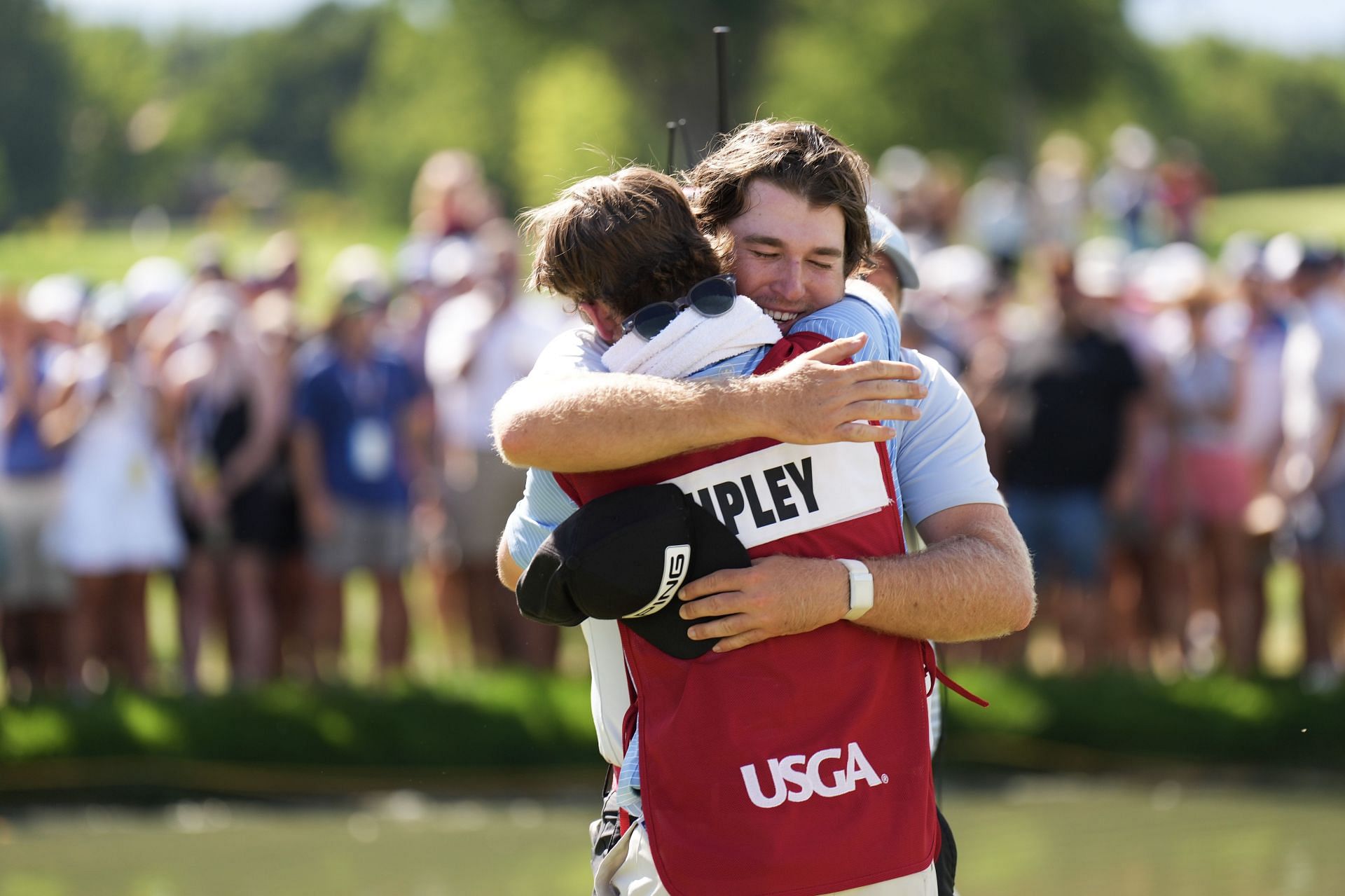Neal with his fellow, Carter Pitcairn at the 123rd U.S. Amateur Championship Semifinal