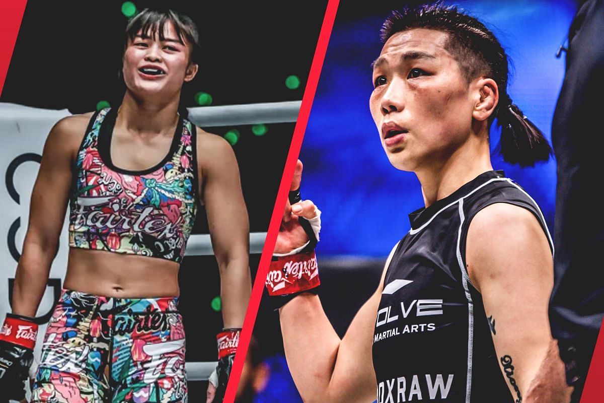 Stamp Fairtex (left) and Xiong Jing Nan (right) | Image credit: ONE Championship