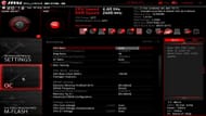 Advanced DRAM configuration settings in MSI BIOS (Image via The CaffCast/YouTube)