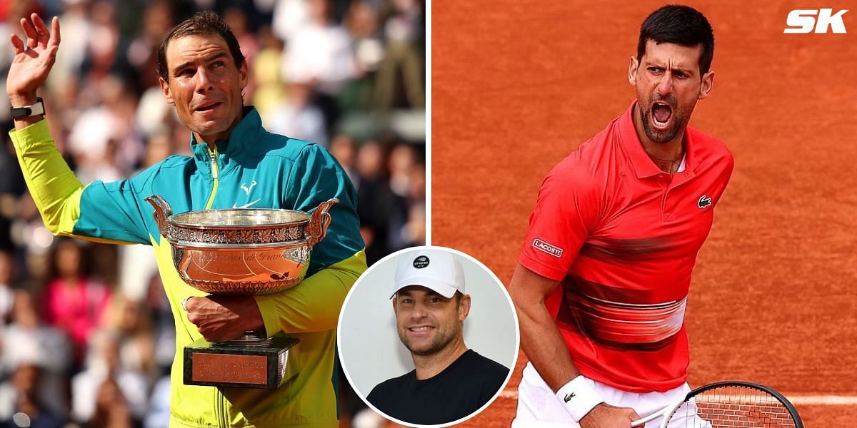 Rafael Nadal (L), Novak Djokovic, and Andy Roddick (inset)