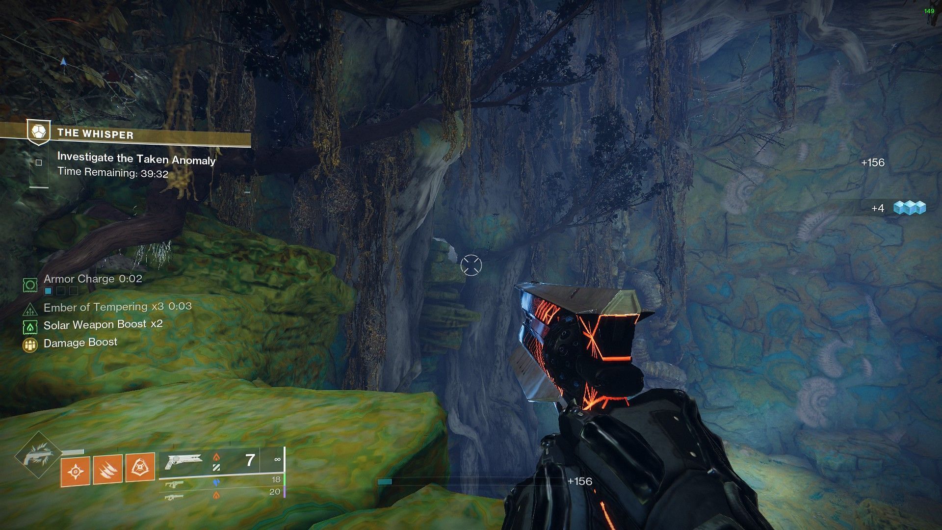 A small gap on the wall in Destiny 2 The Whisper (Image via Bungie)