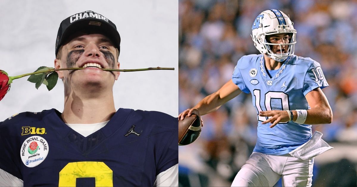 ESPN analyst Louis Riddick makes a bold claim on former Michigan QB to be picked higher than UNC star Drake Maye