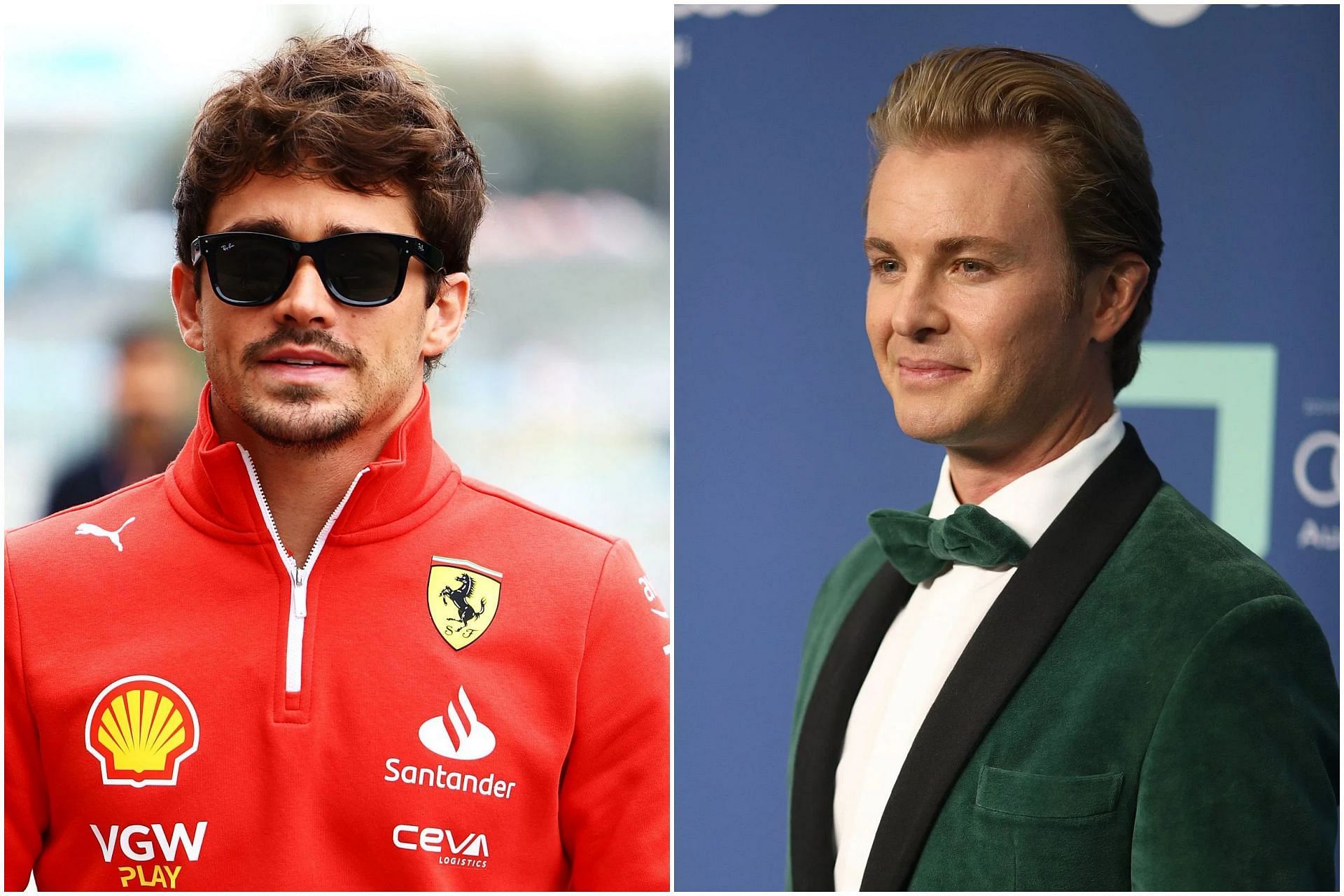  Charles Leclerc (L) and Nico Rosberg (R) (Collage via Sportskeeda)