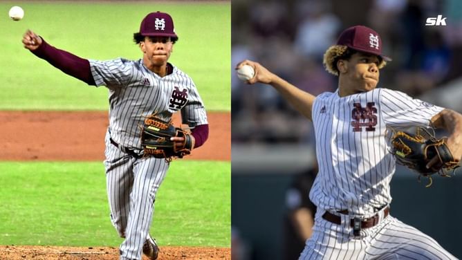 WATCH: College sensation ambidextrous pitcher Jurrangelo Cijntje throws 90+ mph with both hands and custom changeable glove