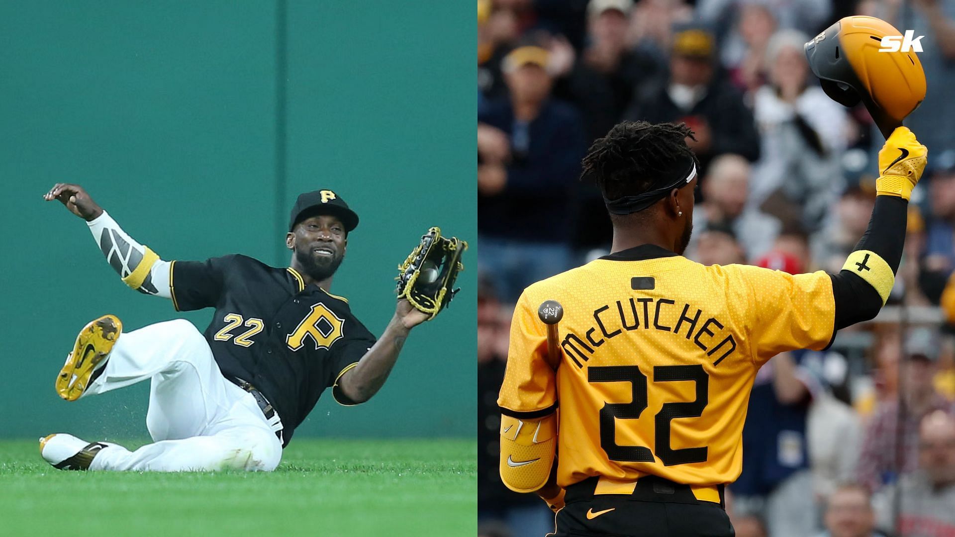 WATCH: Pittsburgh Pirates star Andrew McCutchen plays catch with sons before game against Brewers