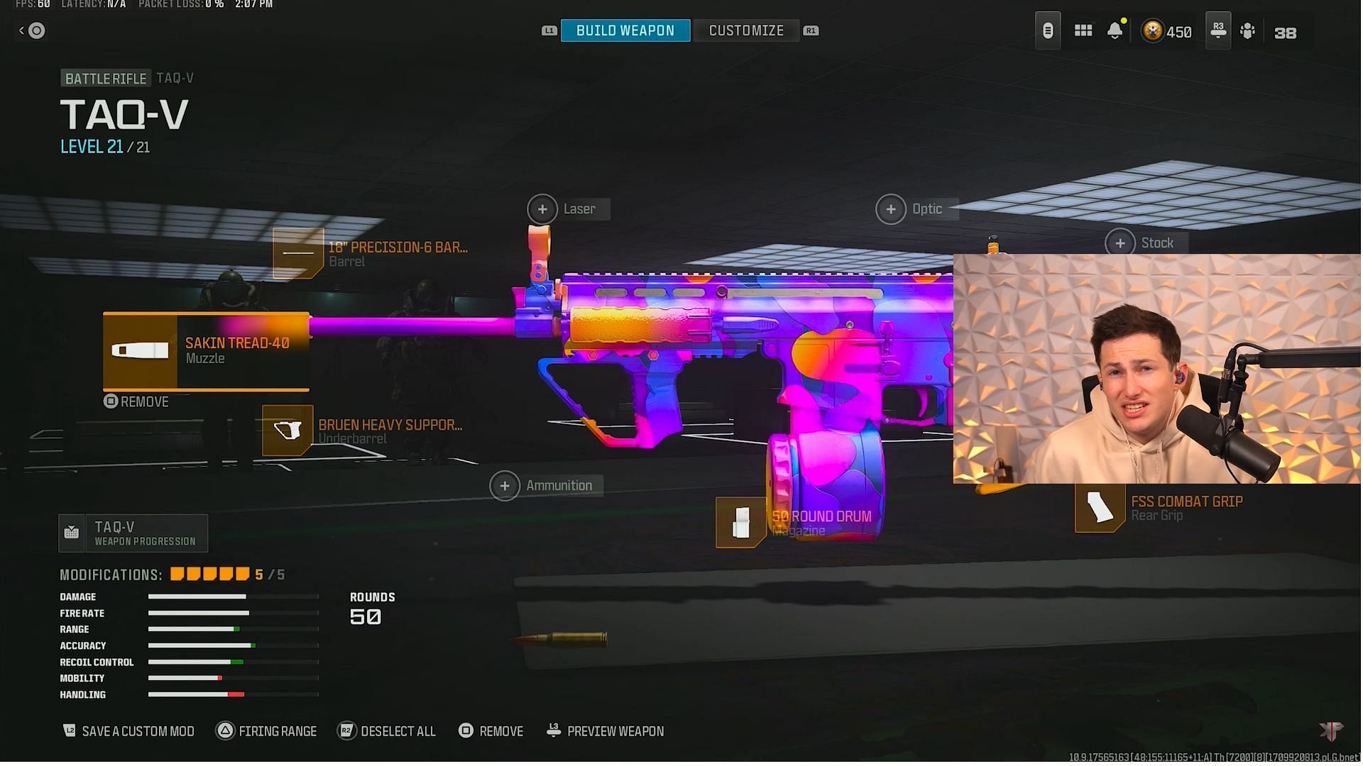 Best TAQ-V loadout attachments (Image via Activision || YouTube/@KingProdigy)