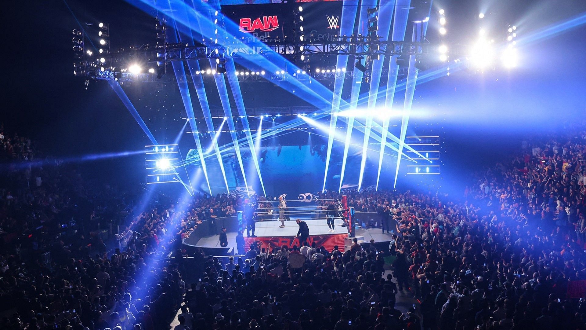The WWE Universe packs the arena at a live RAW taping