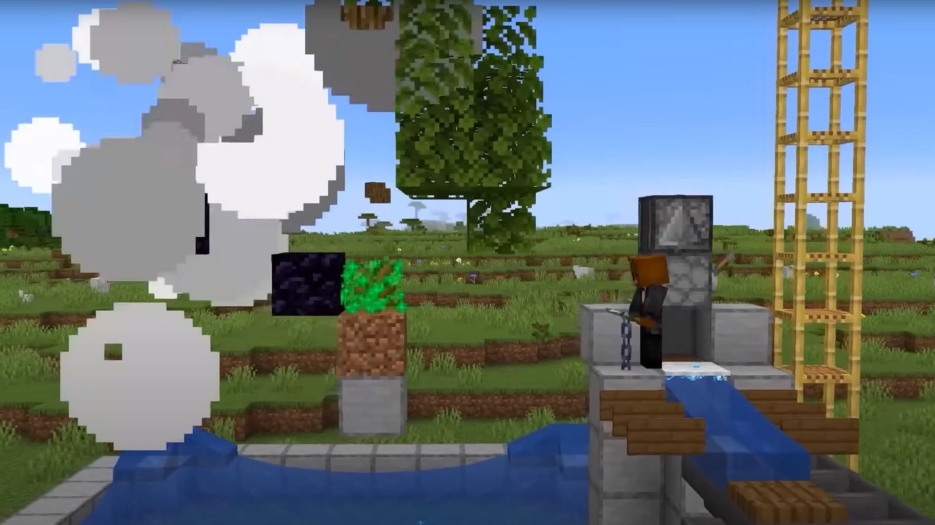 Tree farms were already among Minecraft&#039;s best farms. (Image via Voltrox/YouTube)