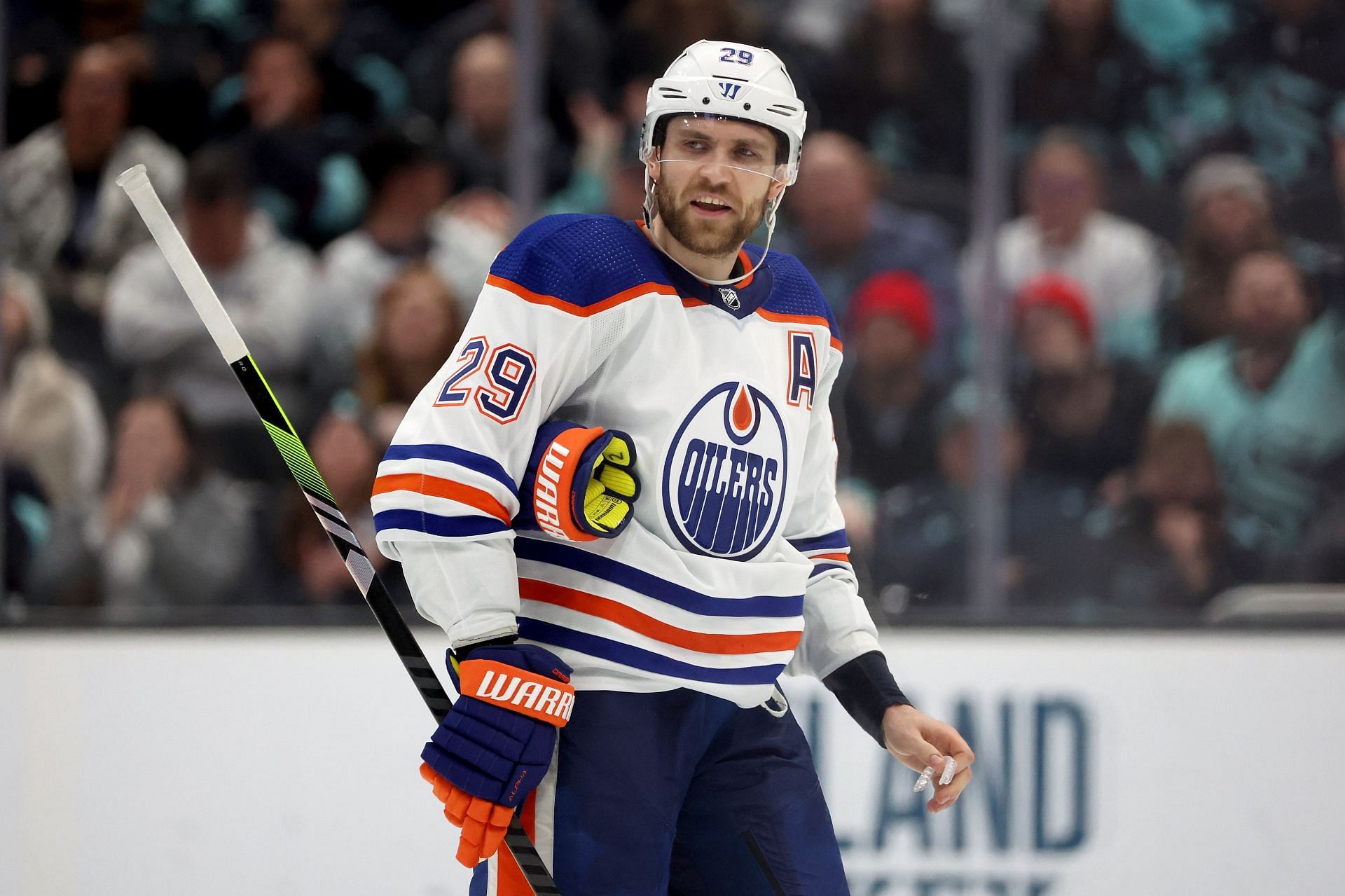 Leon Draisaitl - Edmonton Oilers v Seattle Kraken