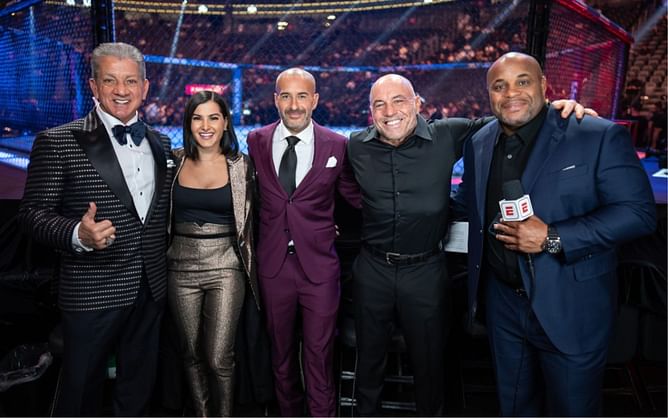 “I’ve been here since UFC 12” - Veteran commentator Joe Rogan struggles to hold back tears in opening act for UFC 300 broadcast