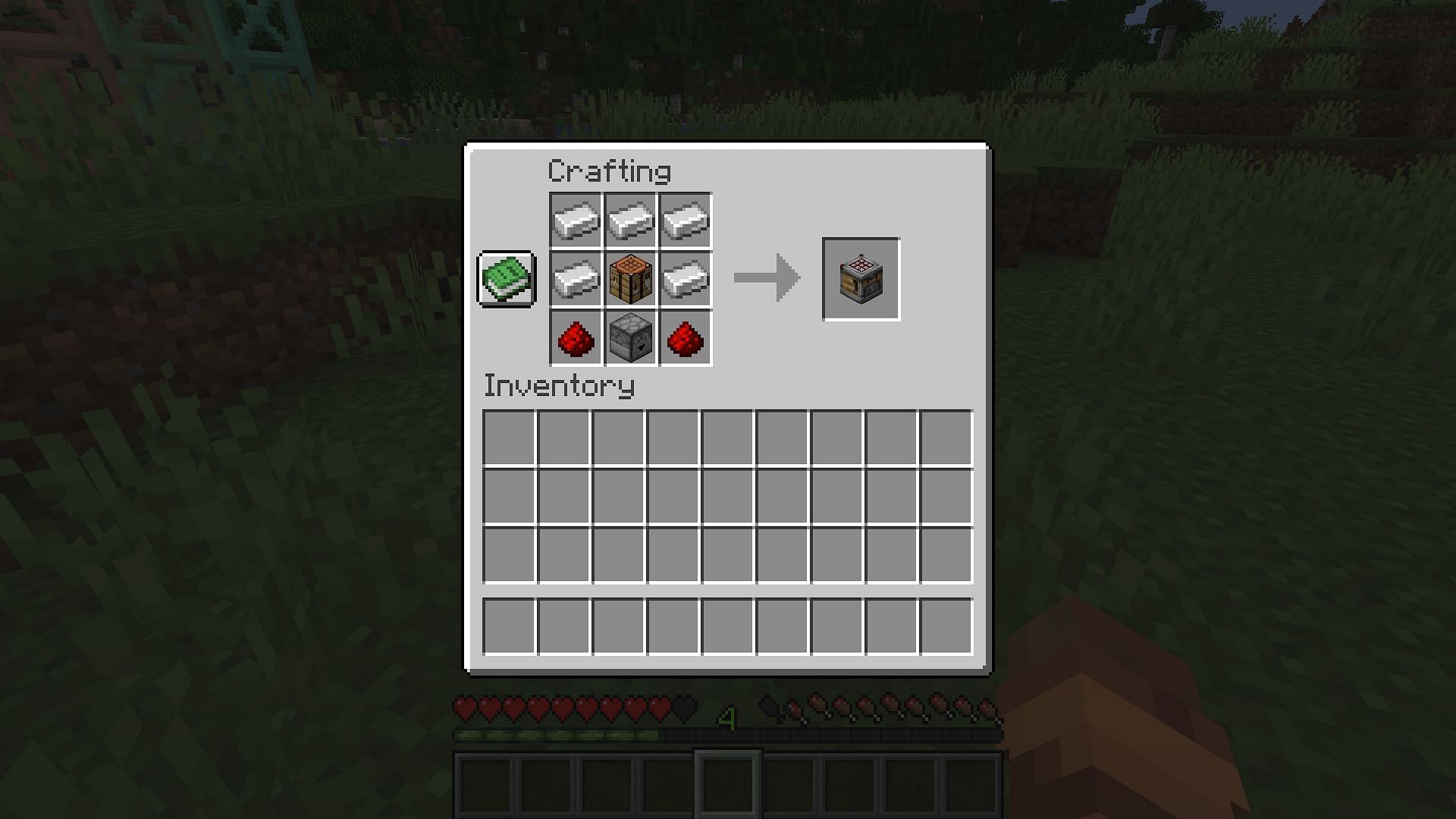 Thankfully, the crafter&#039;s recipe is quite cheap (Image via Mojang Studios)