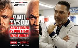 "I'm gonna pray for Mike Tyson" - Oscar De La Hoya hopes Jake Paul won't dismantle 'Iron Mike'