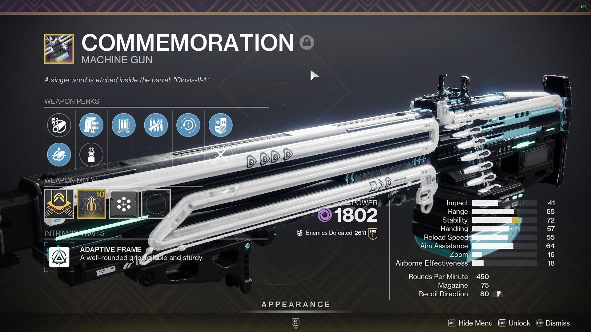 Commemoration in Destiny 2 (Image via Bungie)