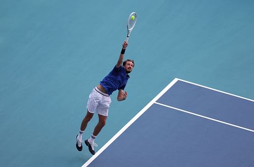 Medvedev at the Miami Open.