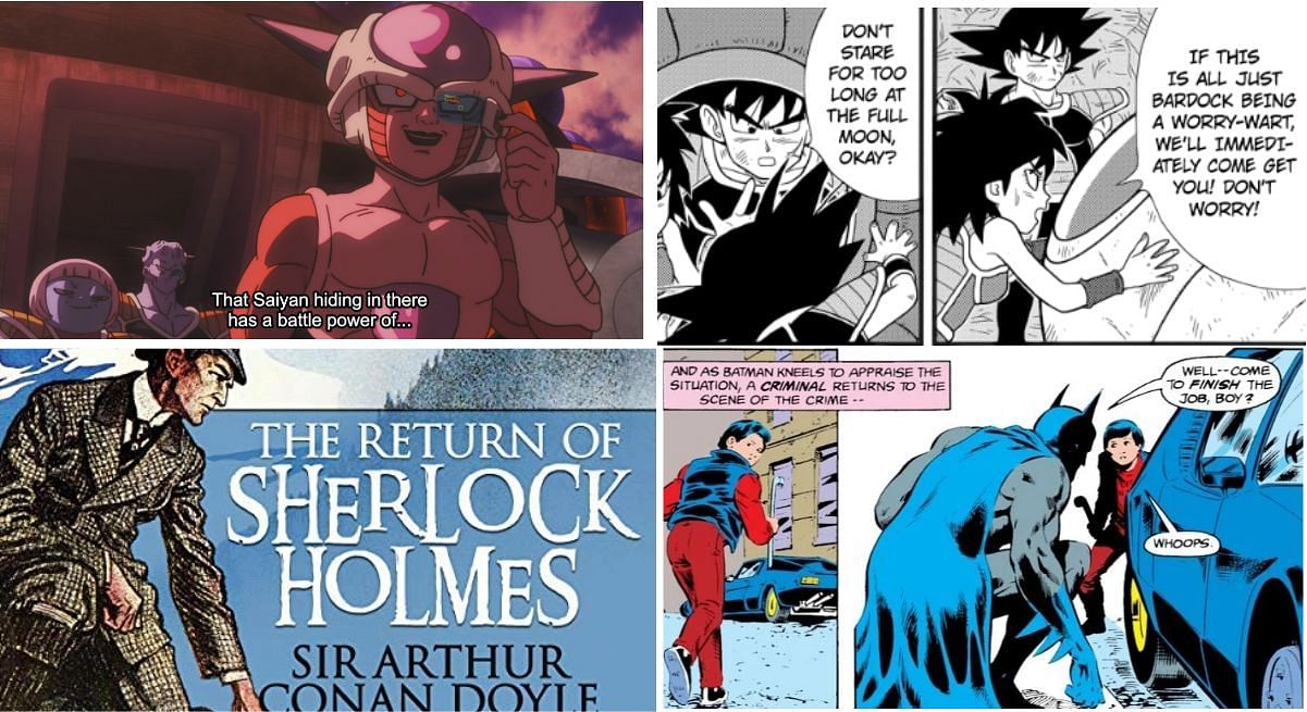 Several legitimate examples of retcons (Image via Toei Animation, Shueisha, DC Comics, George Newnes Ltd)