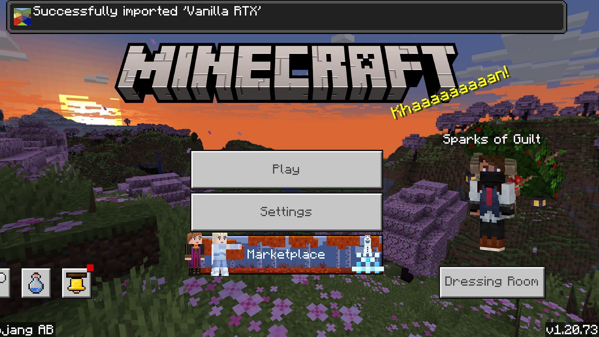 Importing the pack should be automatic (Image via Mojang)