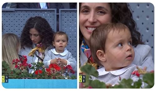 Rafael Nadal's son makes a late appearance in the Madrid Open