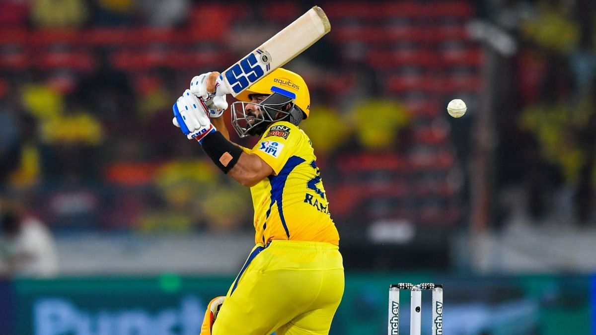 Twitter was flooded with reactions as Chennai Super Kings batter Ajinkya Rahane got out for just nine runs off 12 balls in the 2024 IPL game against Sunrisers Hyderabad at the MA Chidambaram Stadium on Sunday