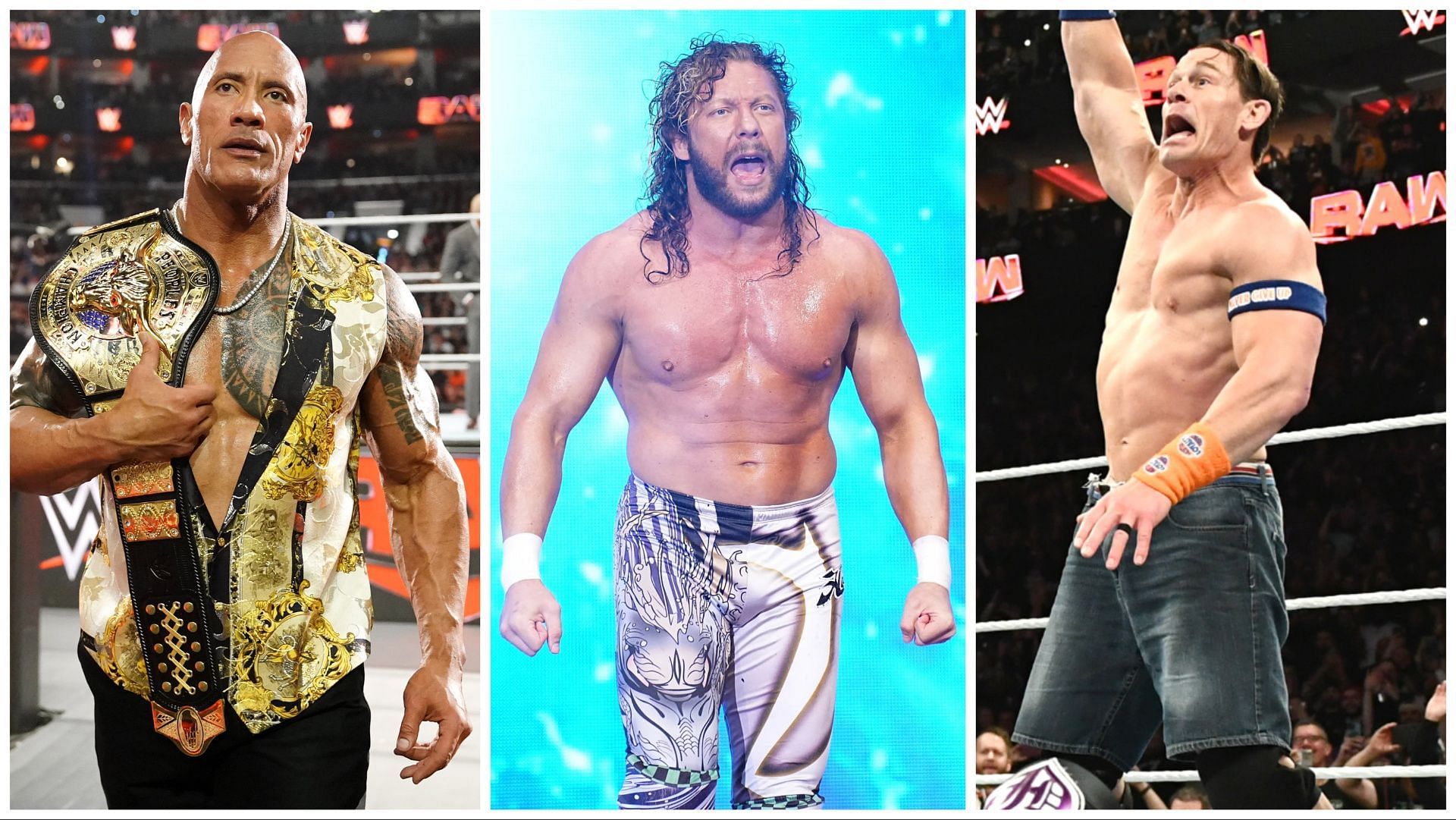 The Rock on WWE RAW, Kenny Omega on AEW Dynamite, John Cena on WWE RAW