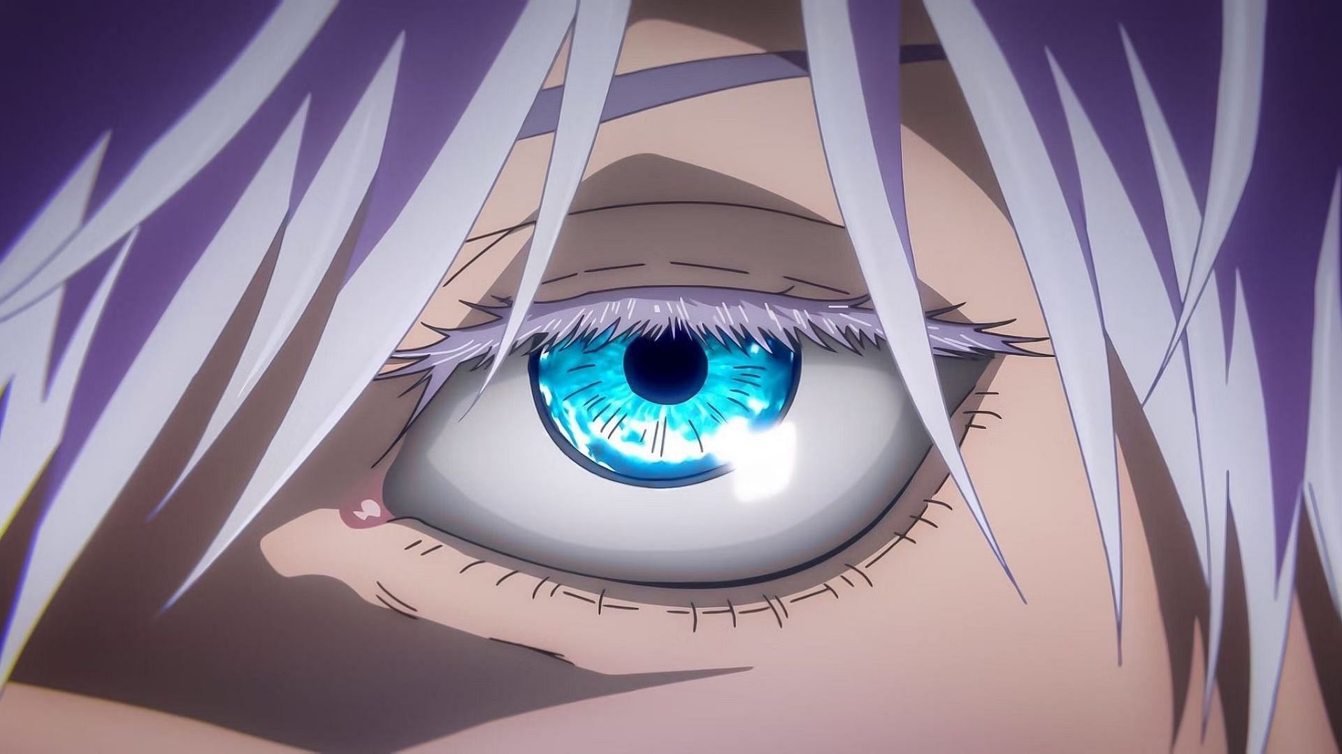 Gojo&#039;s Six Eyes as shown in the anime (Image via Studio MAPPA)
