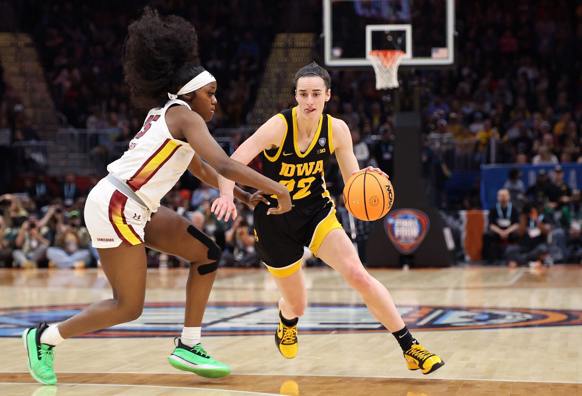 Clark averaged 31.6 points, 8.9 rebounds, 7.4 assists and 1.7 steals in her last season with Iowa.