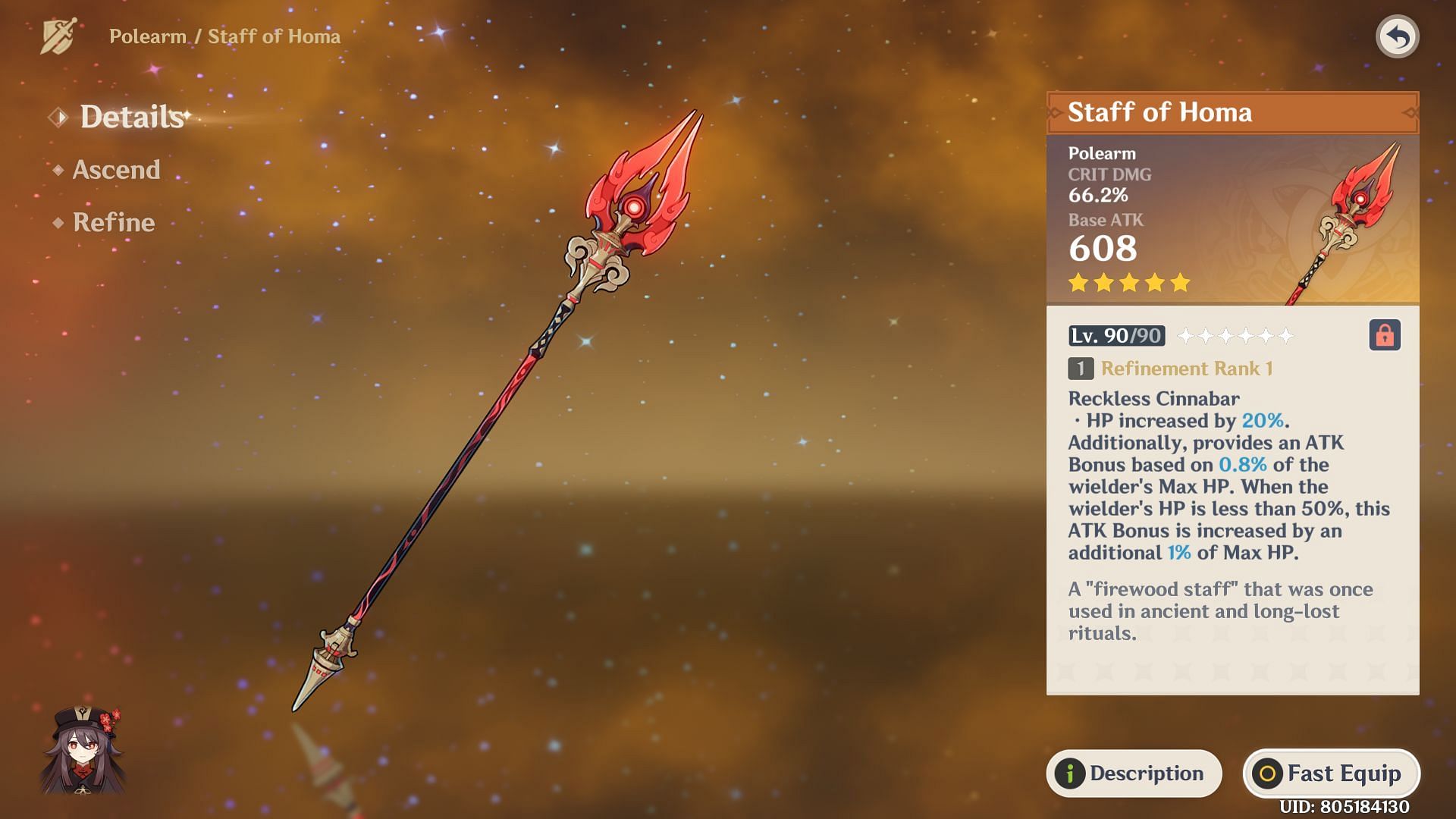 One of the best 5-star stat sticks (Image via HoYoverse)