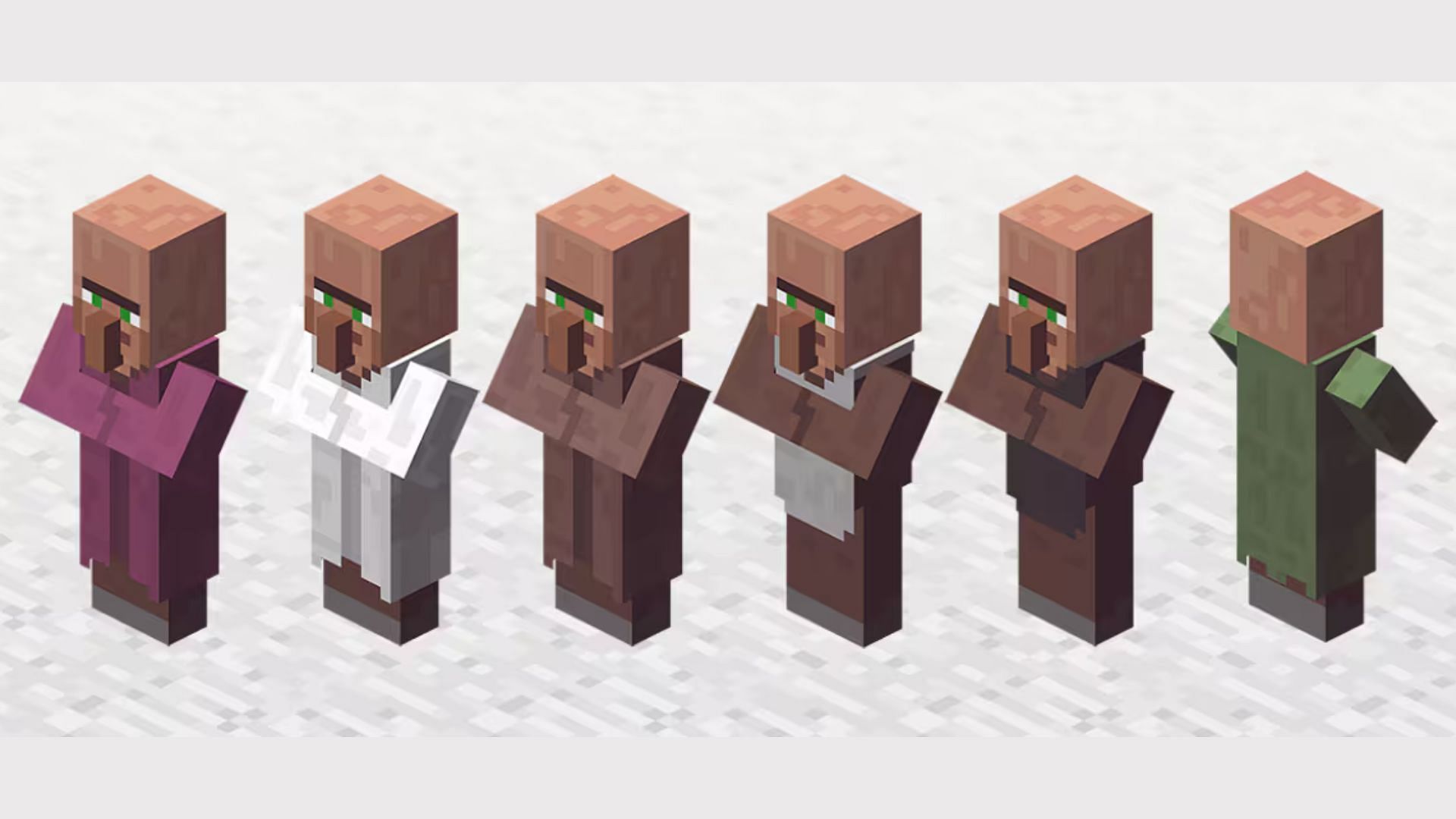 The villagers are quite simple in the game (Image via Mojang Studios)