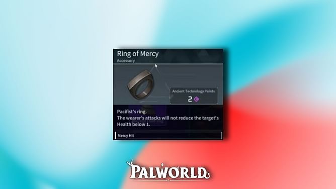 How to get and use the Ring of Mercy in Palworld