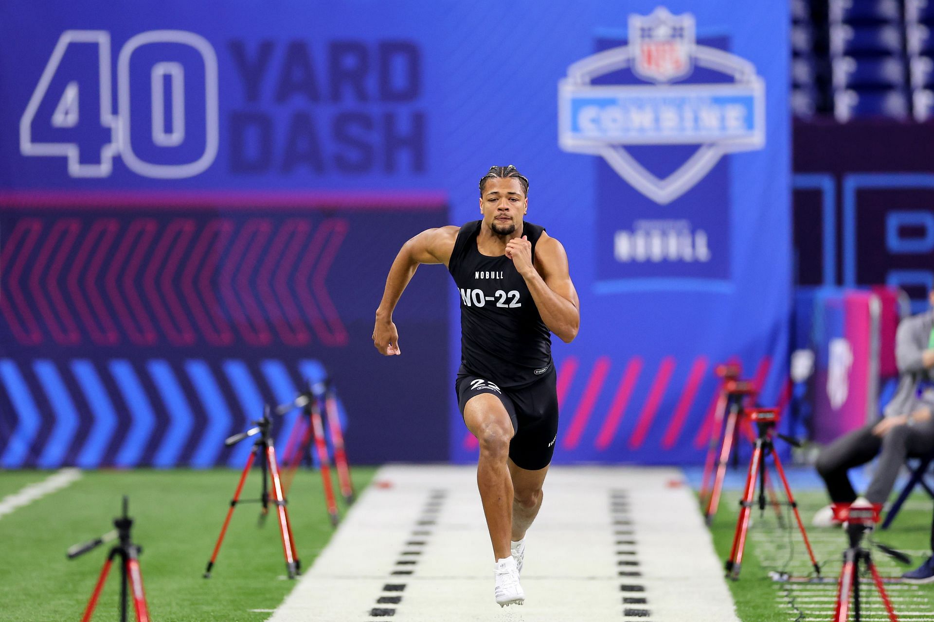 Rome Odunze during the 2024 NFL Combine