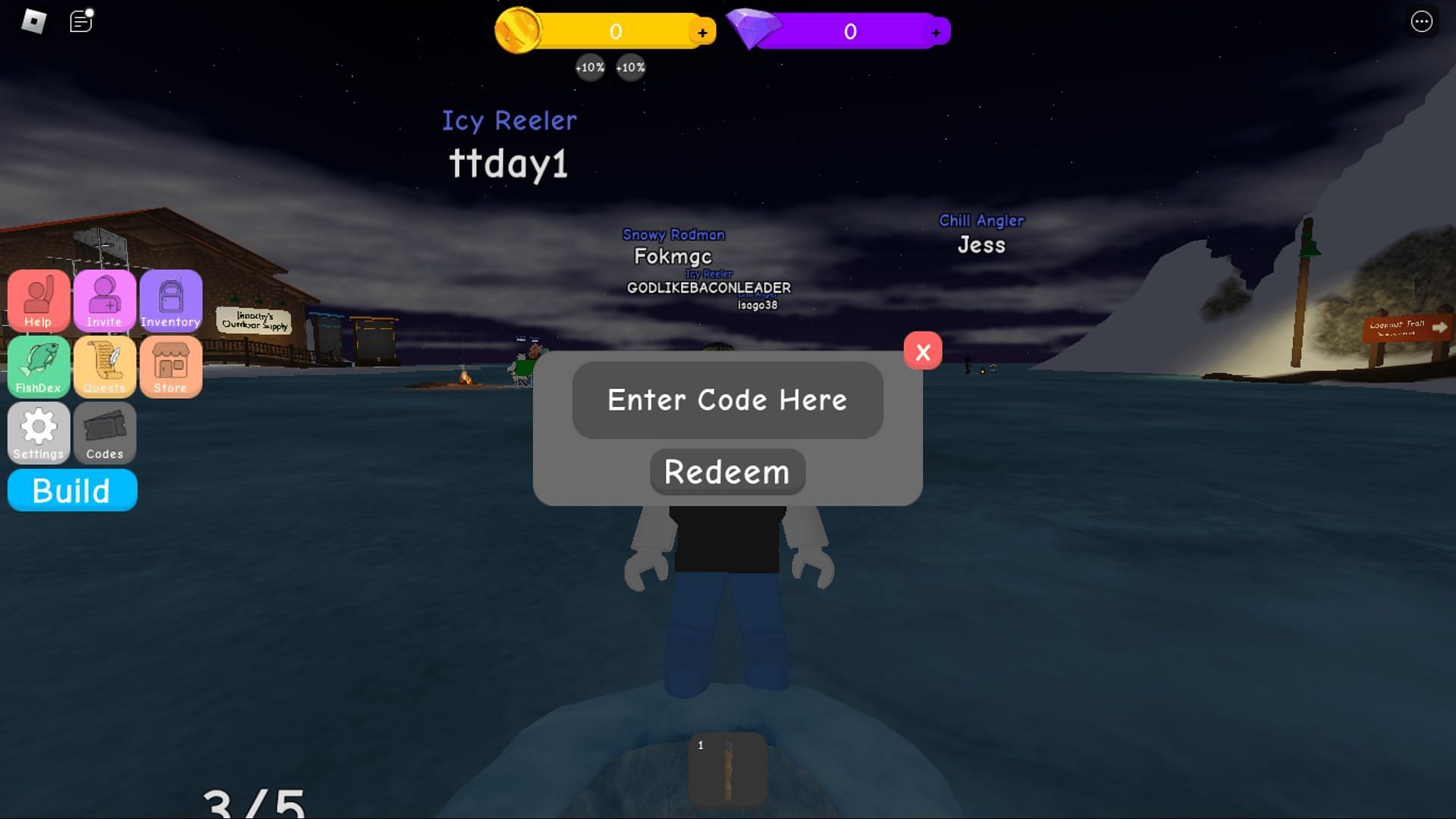 Redeem codes in Ice Fishing Simulator with ease (Roblox || Sportskeeda)