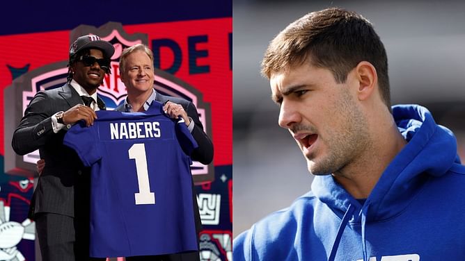 WATCH: Malik Nabers hilariously mispronounces Daniel Jones' name during Giants press conference