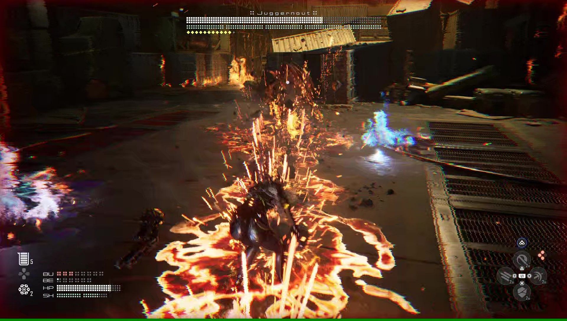 Dodge the attacks from the Juggernaut or you will take considerable damage (Image via Sony Interactive Entertainment)