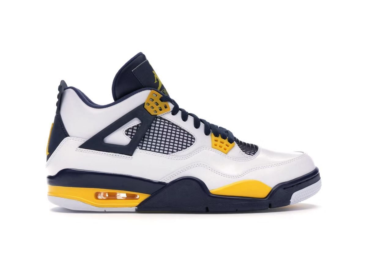 The Jordan 4 Retro Cal/Marquette PE (Image via StockX)