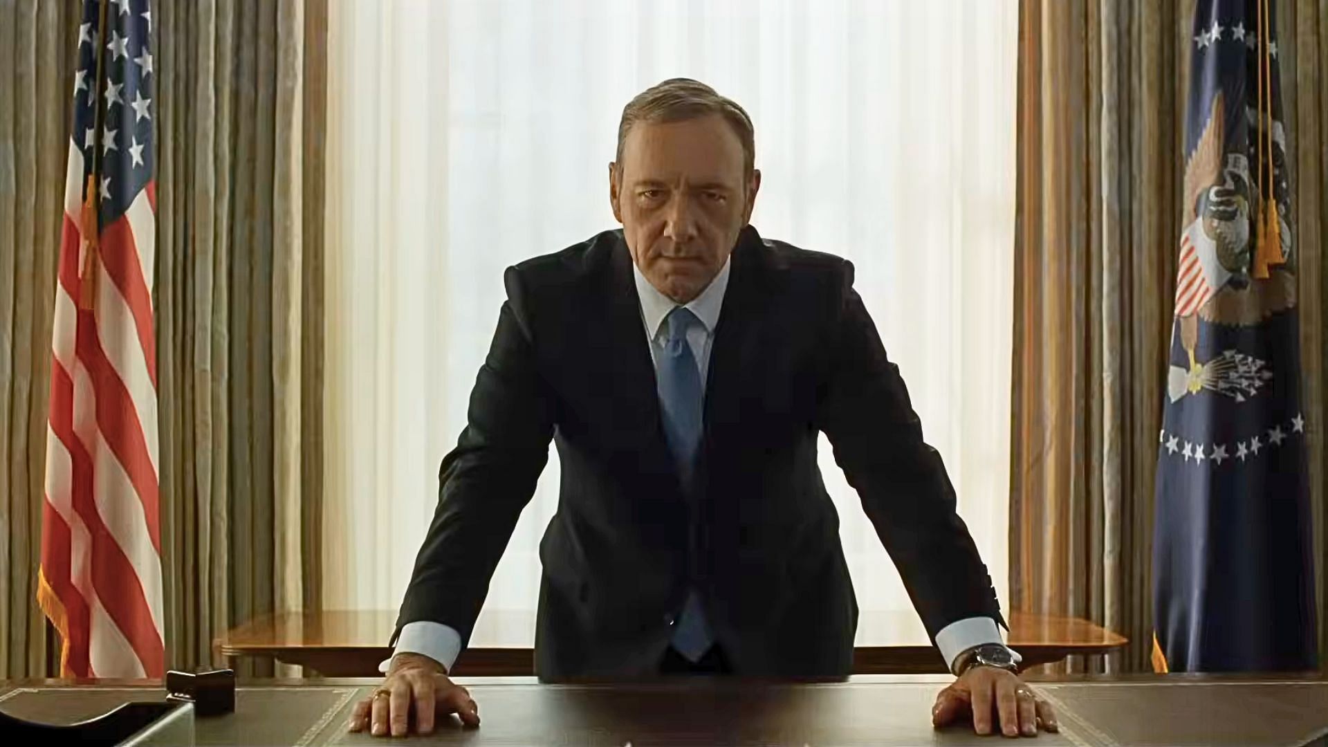Frank Underwood, played by Kevin Spacey (Image via YouTube/Netflix)
