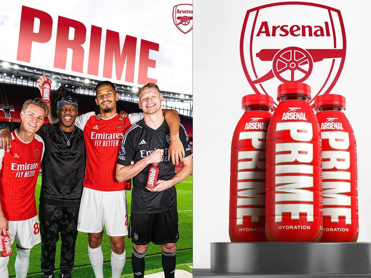 Fans cheer as Prime x Arsenal comes out with exclusive drinks (Image via Instagram/@drinkprime)