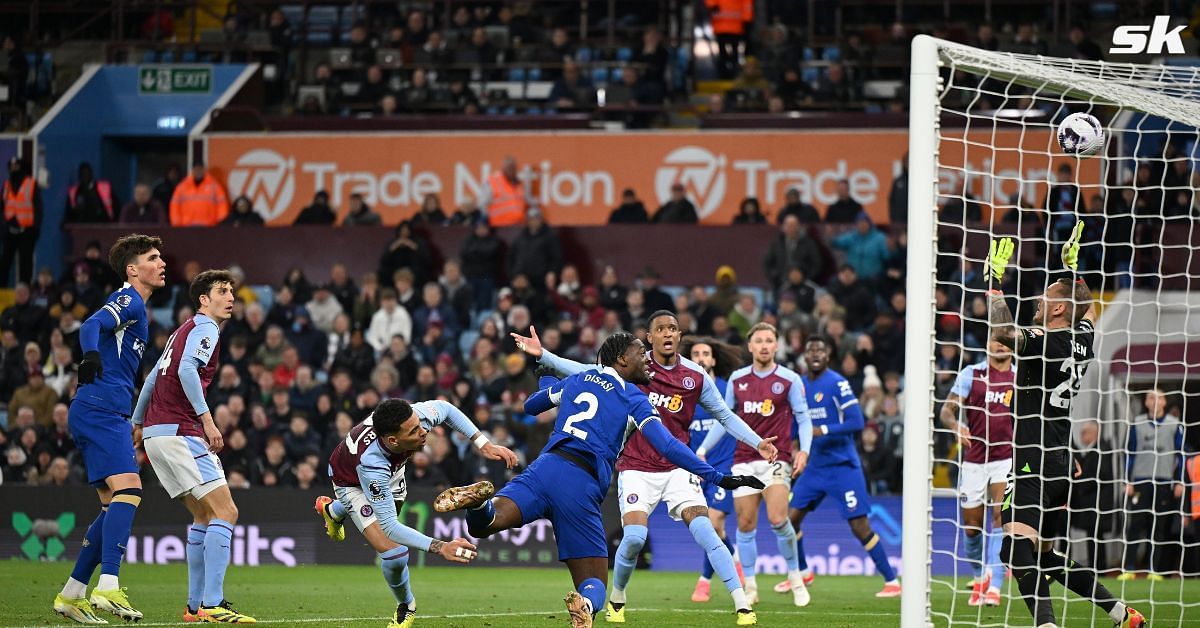 Fans react on social media as Chelsea play out 2-2 draw against Aston Villa.