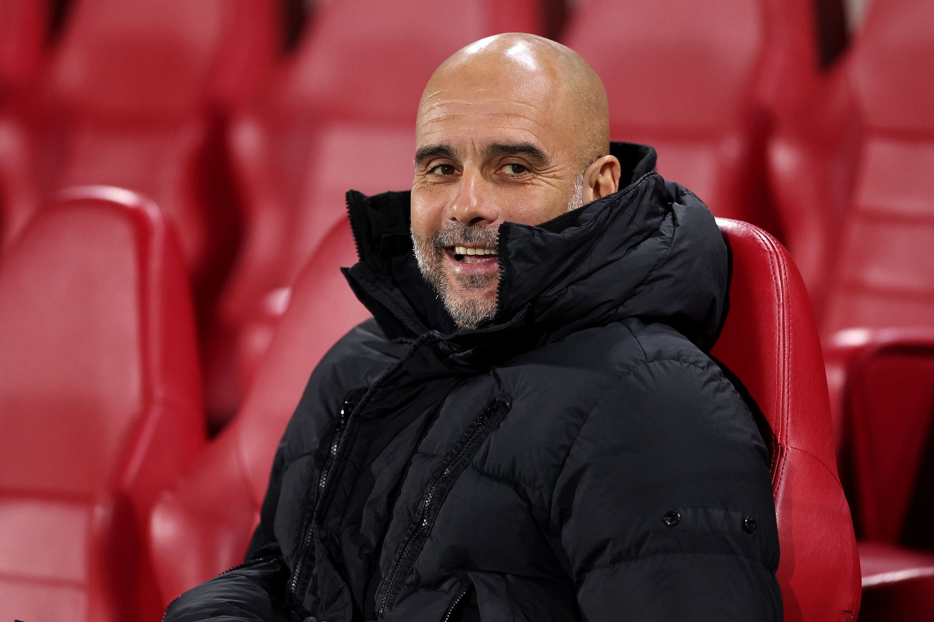 Pep Guardiola might be supporting the Red Devils on Sunday.