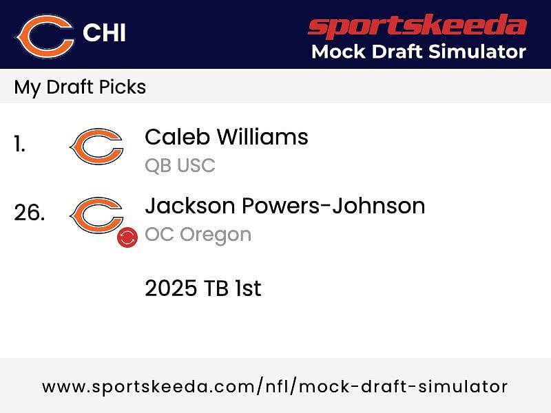 What the Bears landed in our Mock Draft Sim
