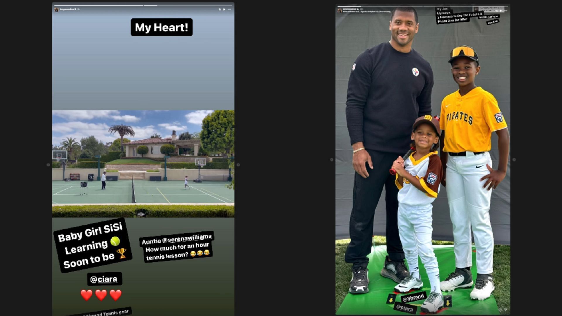 Russell Wilson posts about children - Courtesy of Russell Wilson on Instagram
