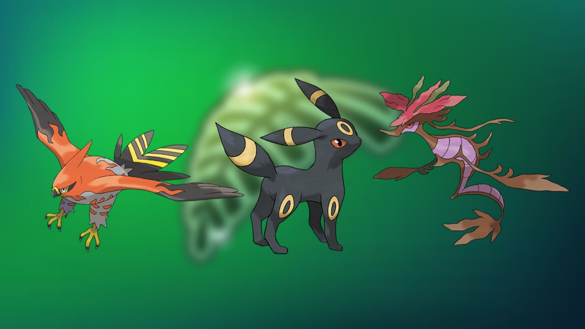 Talonflame, Umbreon, and Dragalge (Image via TPC)