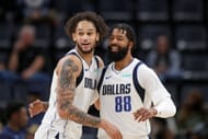 Dallas Mavericks center Dereck Lively II (left)