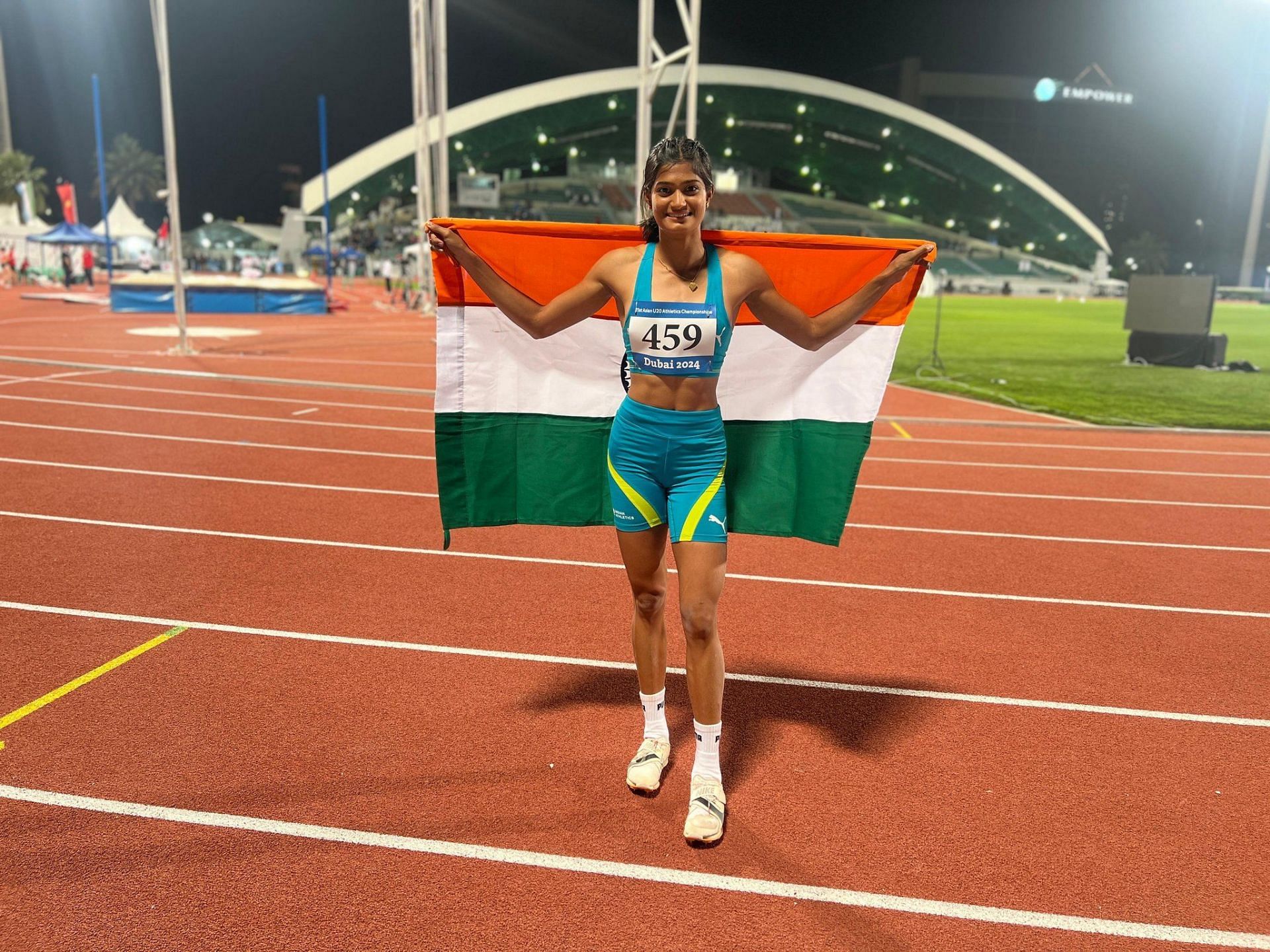 Long jumper Pavana Nagaraj. (Credit: AFI/X)