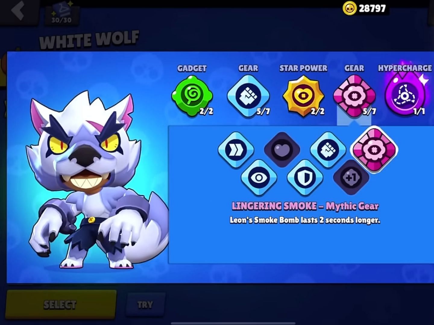 Lingerie Smoke Mythic Gear (Image via Supercell)