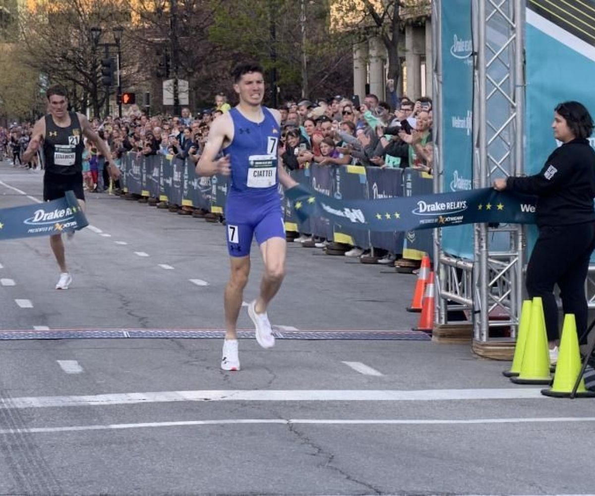 Vincent Ciattei at the USATF Road Mile Championships
