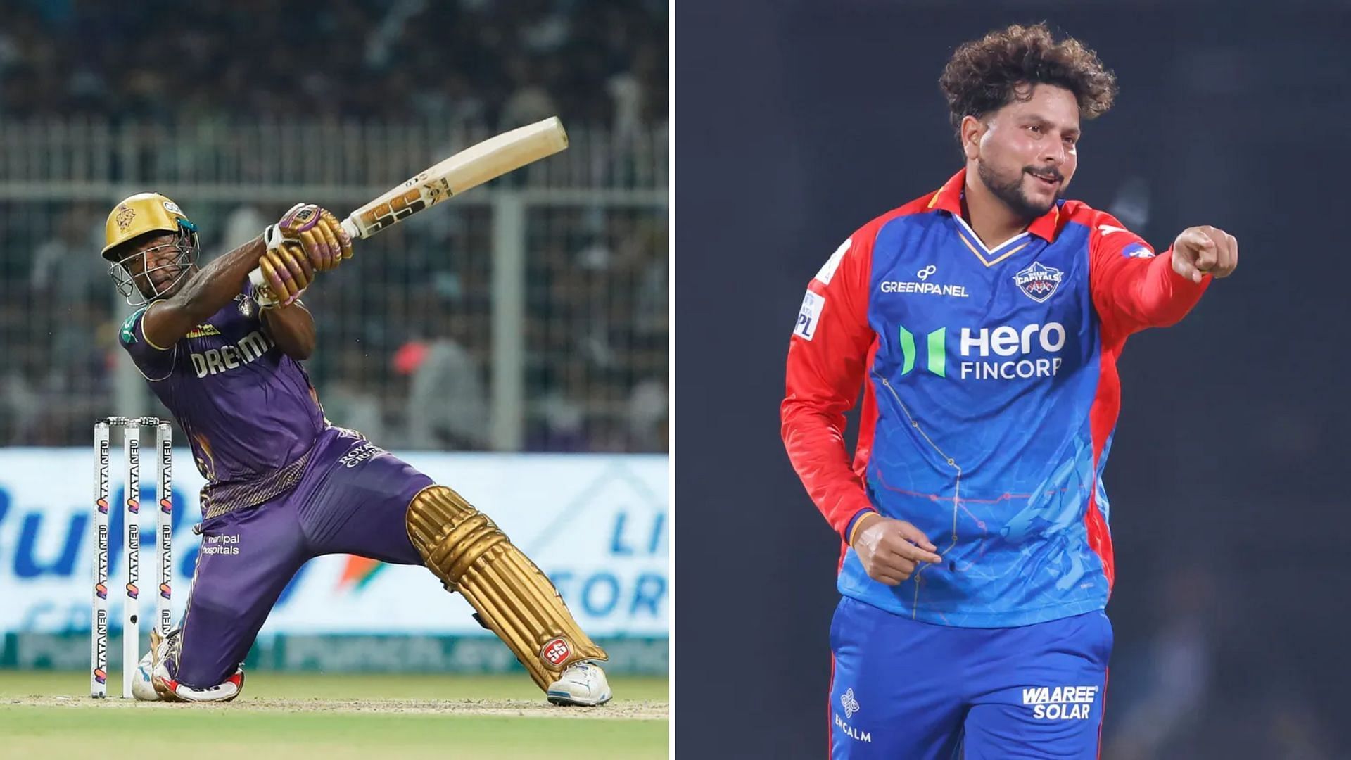 Andre Russell (L)  &amp; Kuldeep Yadav is a fascinating match-up