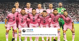 "This Team is so washed" "Bottled it so easily" - Lionel Messi fans blast Inter Miami after they lose CONCACAF Champions Cup quarterfinals 1st leg