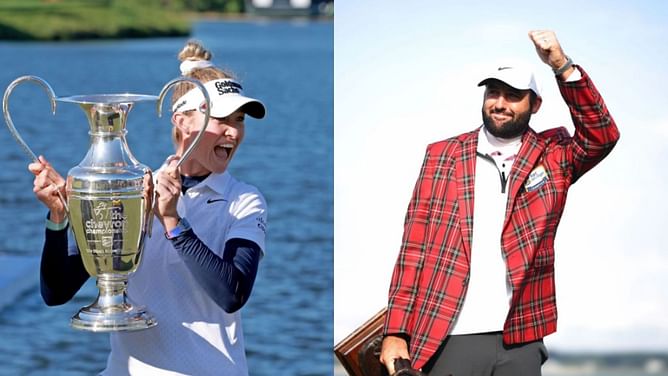 Scottie Scheffler commends Nelly Korda amidst winning streak comparisons - "She's got me pretty beat right now"