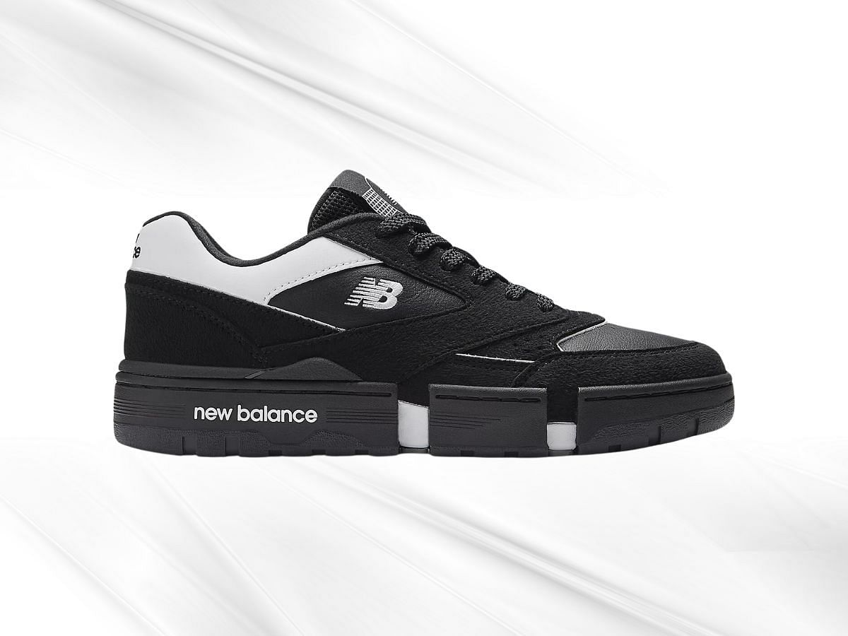 MSFTSrep and New Balance 0.01 &quot;Black with white&quot; sneakers (Image via New Balance)