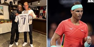 Rafael Nadal and Vinicius Jr. share heartwarming moment as Real Madrid star gifts Spanish "legend" a signed jersey ahead of Madrid Open 2024