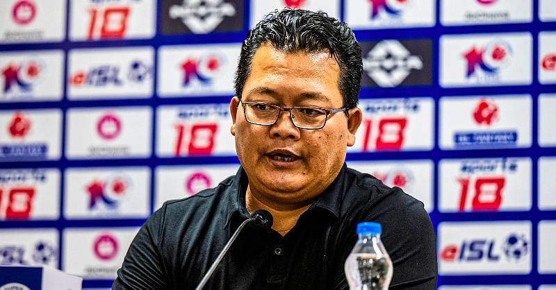 Hyderabad FC head coach Thangboi Singto addressed the media on Monday. [ISL]